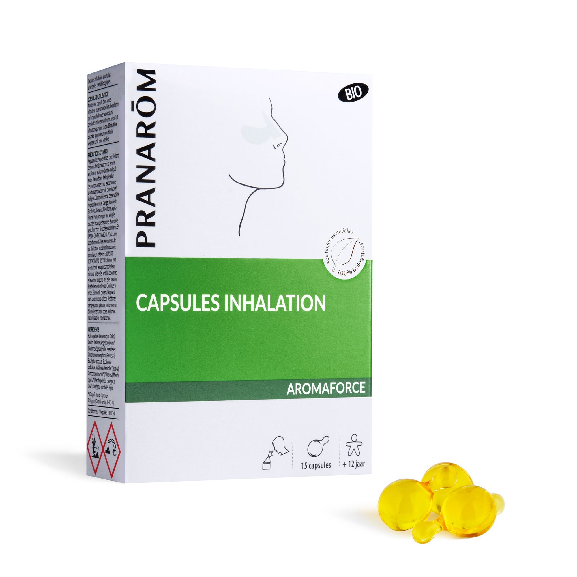 Capsules inhalation pour dégager le nez - Bio